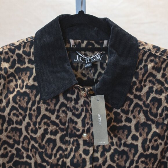 J.Crew NWT Cheetah Print Barn Jacket - Picture 2 of 3